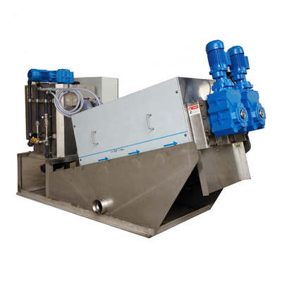 Hệ thống máy ép bùn trục vít nước thải để xử lý bùn công nghiệp