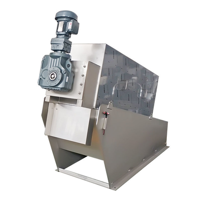 Auto Slurry Dewatering Xử lý nước thải Bộ lọc trục vít bùn Đa máy ép trục vít nhiều đĩa để xử lý nước thải