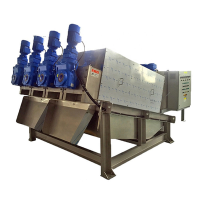 Thiết bị làm đặc bùn Máy ép trục vít khử nước để xử lý nước thải dầu
