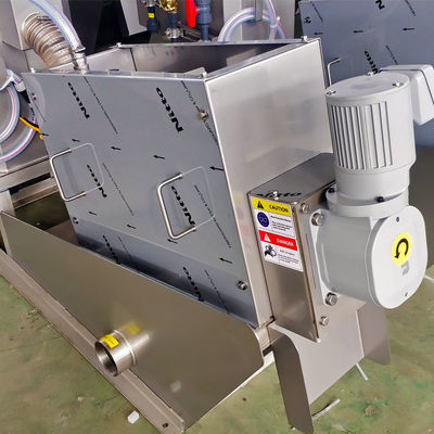 Bộ lọc loại trục vít 0,8t / H Máy ép bùn thải cho nước thải