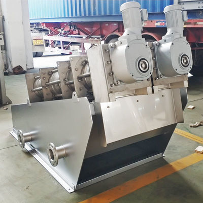 0,8 tấn / H Xử lý nước thải Máy ép quay đa đĩa Khử nước