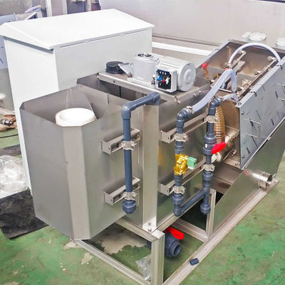 Máy ép trục vít khử nước bùn Oem ngang không gỉ