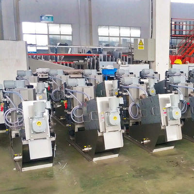 Máy ép bùn trục vít tùy chỉnh Xử lý nước thải Máy khử nước bùn
