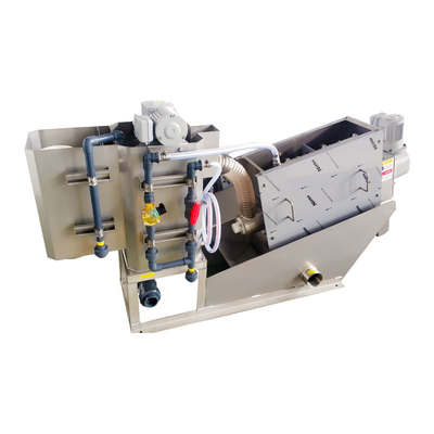 Máy ép bùn trục vít tự động Thiết bị khử nước thải để xử lý nước thải