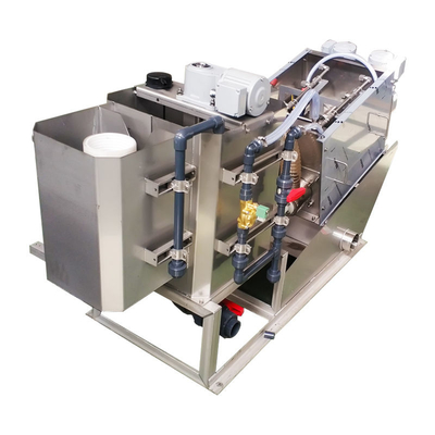 Máy ép trục vít xếp chồng lên nhau khử nước bùn để xử lý nước thải bùn có dầu